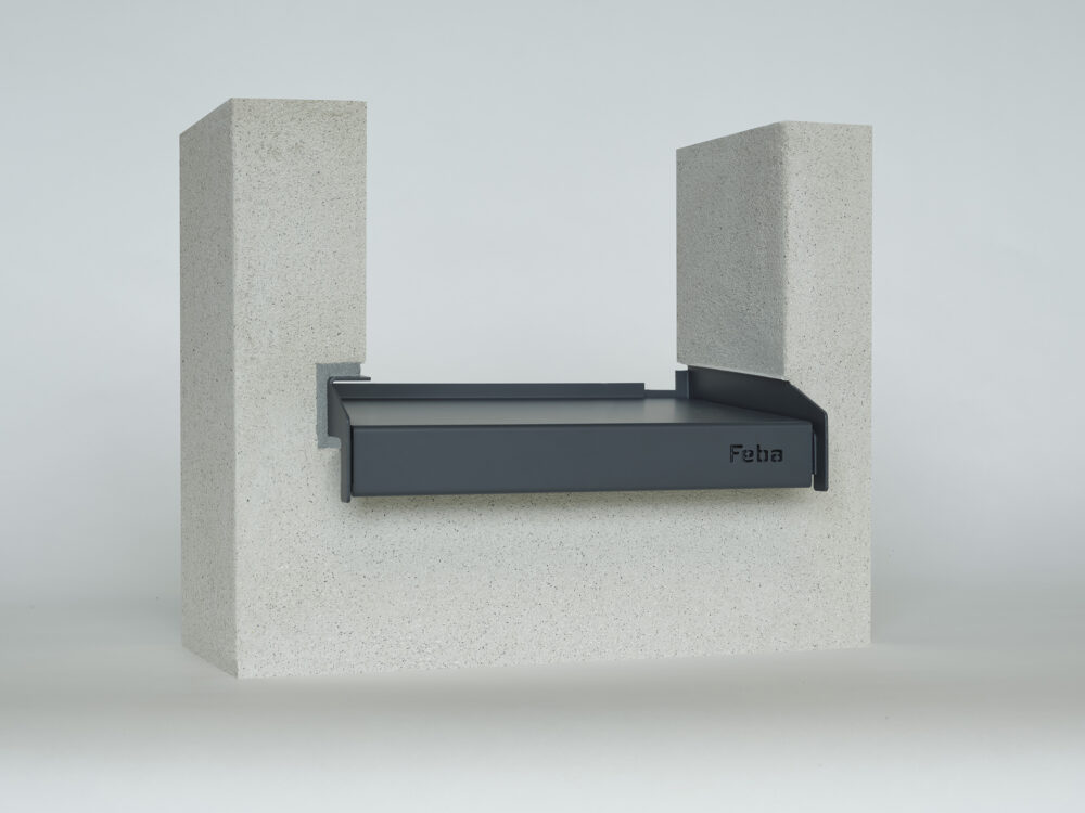 Aluminium-Fensterbanksystem Flexila-SEC® Detail